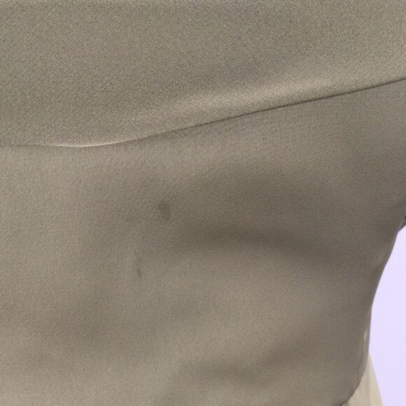 BRIDESMAID AW 16 2X plus green fennel seed satin Meg formal maxi dress NEW B40 - Picture 6 of 11